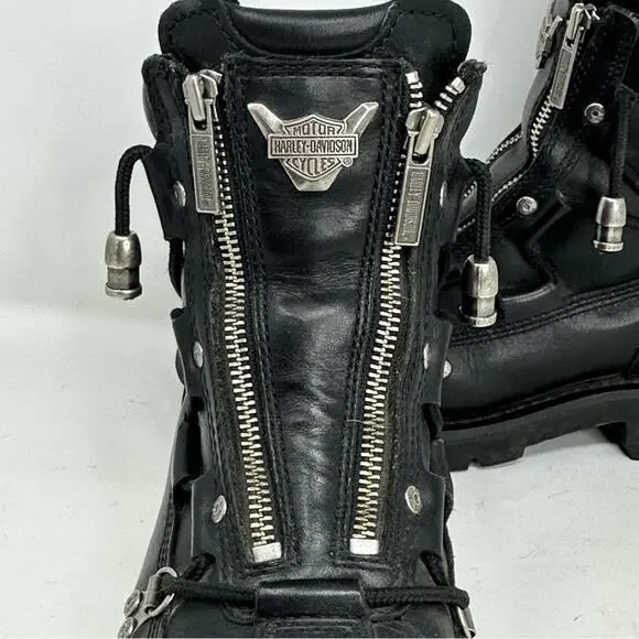 Harley-Davidson Men’s Brake Light Leather Riding Boots - BLACK - Picture 5 of 14